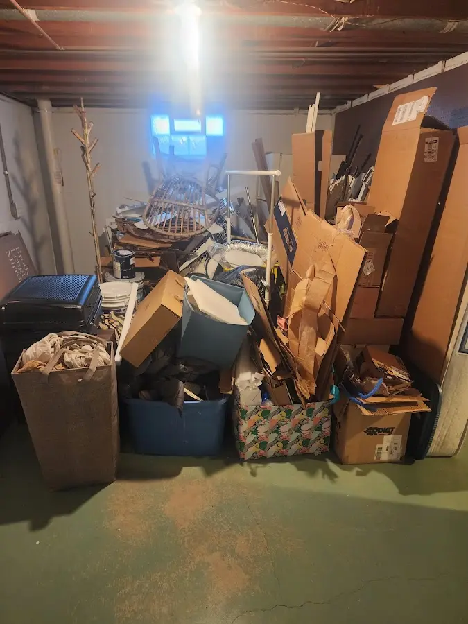 Roll-off dumpster container at job site for Roll Off Dumpster Rental in Apison